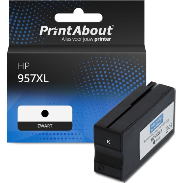 Huismerk HP 957XL (L0R40AE) Inktcartridge Zwart Hoge capaciteit
