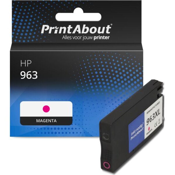 Huismerk HP 963 (3JA24AE) Inktcartridge Magenta