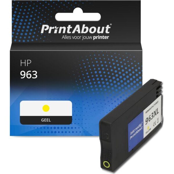 Huismerk HP 963 (3JA25AE) Inktcartridge Geel