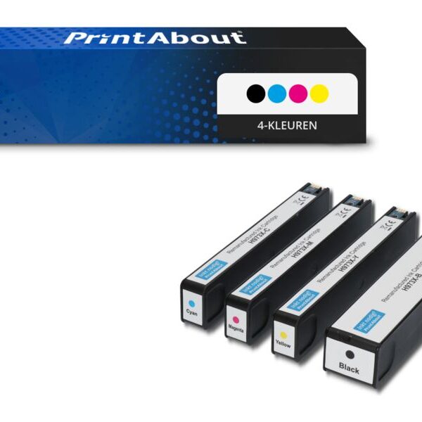 Huismerk HP 973X (L0S07AE) Inktcartridge 4-kleuren Multipack Hoge capaciteit