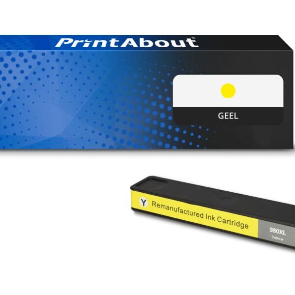 Huismerk HP 980 (D8J09A) Inktcartridge Geel