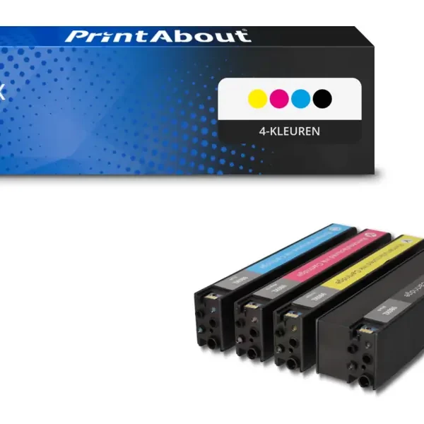 Huismerk HP 981X (L0R09/10/11/12A) Inktcartridge 4-kleuren Multipack Hoge capaciteit