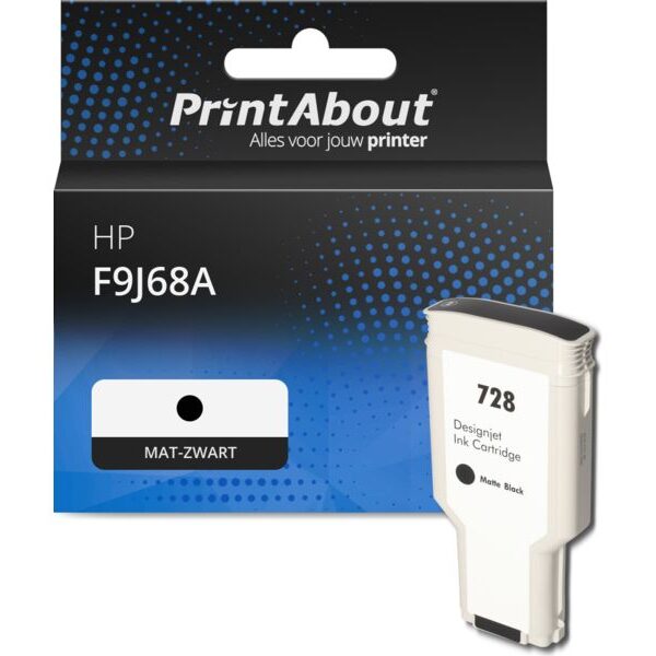 Huismerk HP F9J68A (728) Inktcartridge Mat-zwart Extra hoge capaciteit