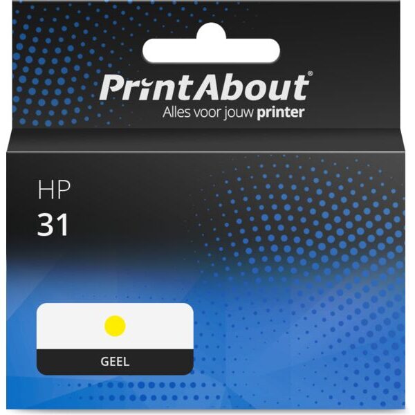 Huismerk HP 31 (1VU28AE) Inktcartridge Geel
