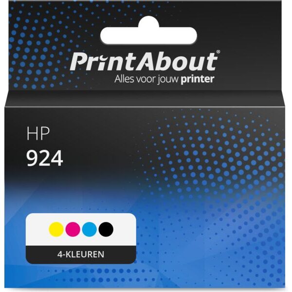 Huismerk HP 924 (4K0U3/4/5/6NE) Inktcartridge 4-kleuren Multipack