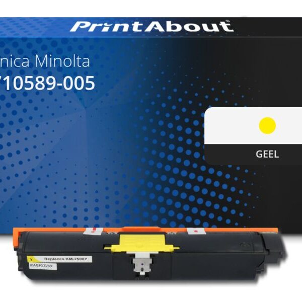 Huismerk Konica Minolta 1710589-005 (A00W132) Toner Geel