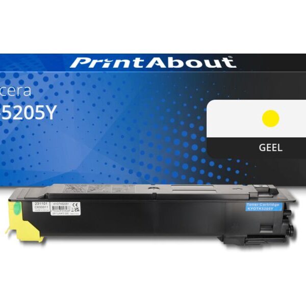 Huismerk Kyocera TK-5205Y Toner Geel