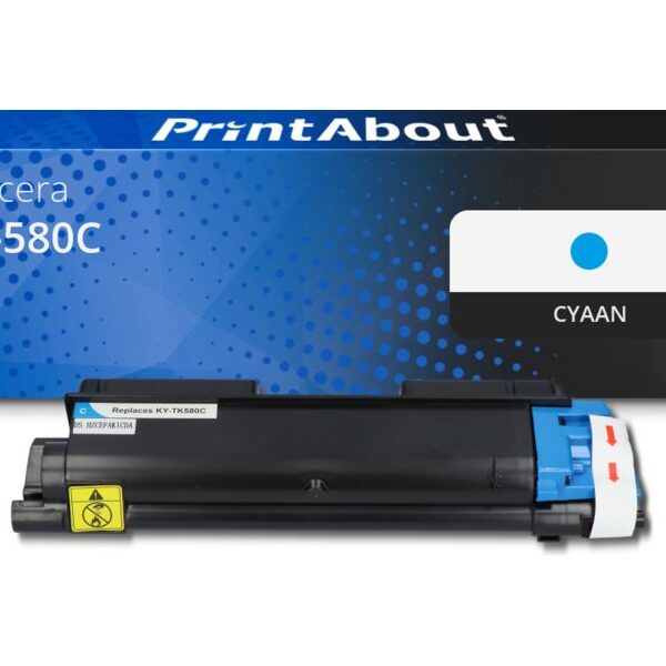Huismerk Kyocera TK-580C Toner Cyaan