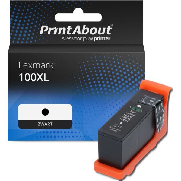 Huismerk Lexmark 100XL (14N1068E) Inktcartridge Zwart Hoge capaciteit