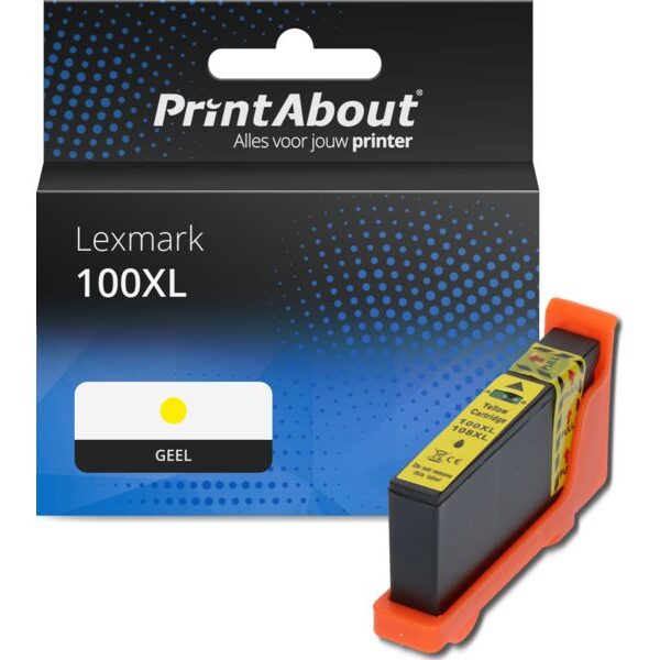 Huismerk Lexmark 100XL (14N1071E) Inktcartridge Geel Hoge capaciteit