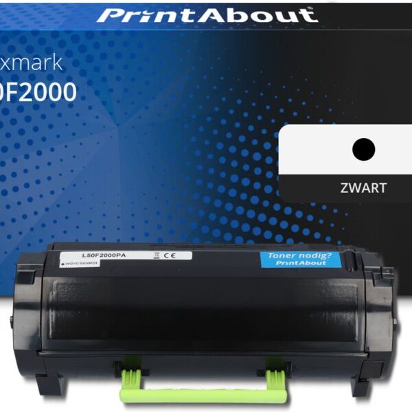Huismerk Lexmark 50F2000 (502) Toner Zwart