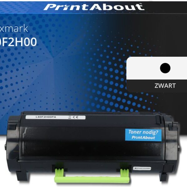 Huismerk Lexmark 60F2H00 (602H) Toner Zwart Hoge capaciteit