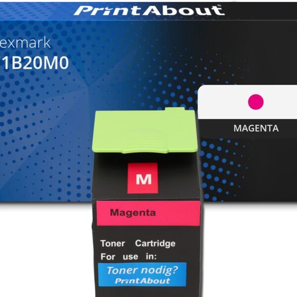 Huismerk Lexmark 71B20M0 Toner Magenta