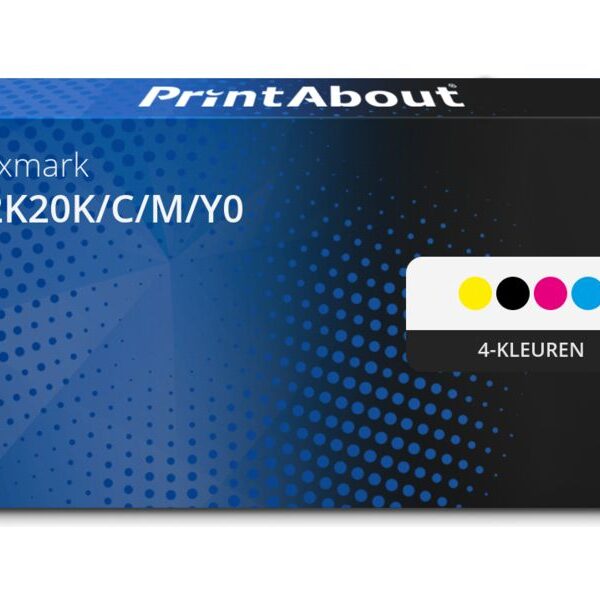 Huismerk Lexmark 72K20K/C/M/Y0 Toner 4-kleuren Multipack