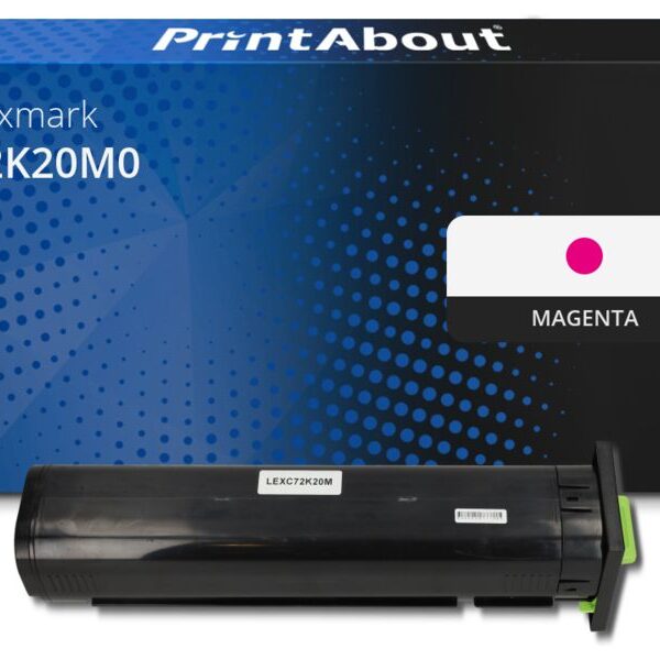 Huismerk Lexmark 72K20M0 Toner Magenta