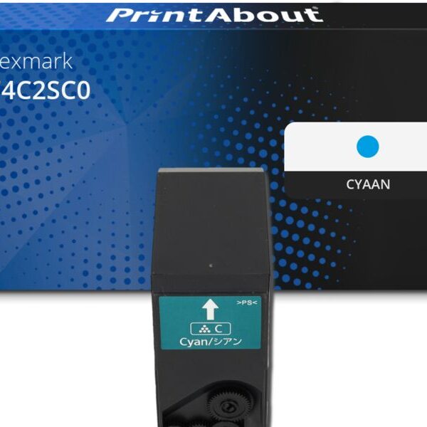 Huismerk Lexmark 74C2SC0 Toner Cyaan Hoge capaciteit