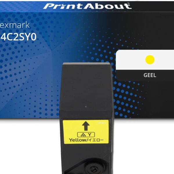 Huismerk Lexmark 74C2SY0 Toner Geel Hoge capaciteit