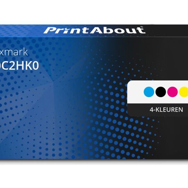 Huismerk Lexmark 80C2HK0 (802HK) Toner 4-kleuren Multipack Hoge capaciteit