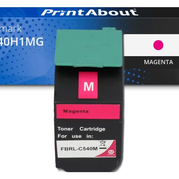 Huismerk Lexmark C540H1MG Toner Magenta Hoge capaciteit