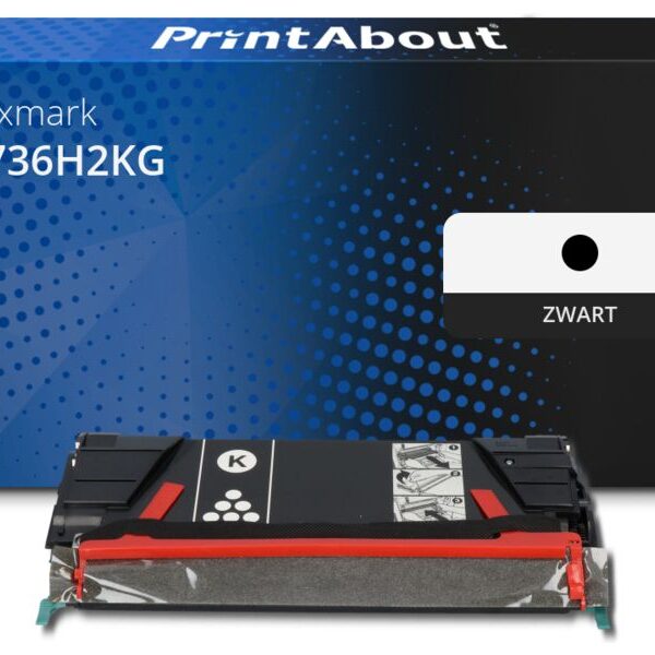Huismerk Lexmark C736H2KG Toner Zwart Hoge capaciteit
