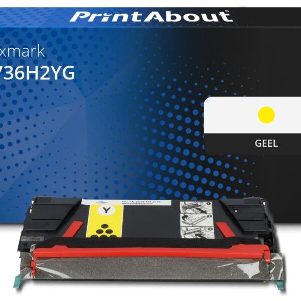 Huismerk Lexmark C736H2YG Toner Geel Hoge capaciteit
