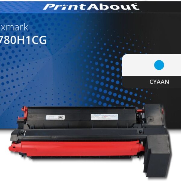Huismerk Lexmark C780H1CG Toner Cyaan Hoge capaciteit