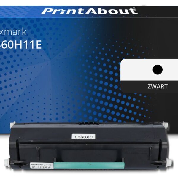 Huismerk Lexmark E360H11E Toner Zwart Hoge capaciteit