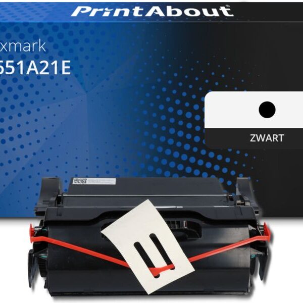 Huismerk Lexmark X651A21E Toner Zwart