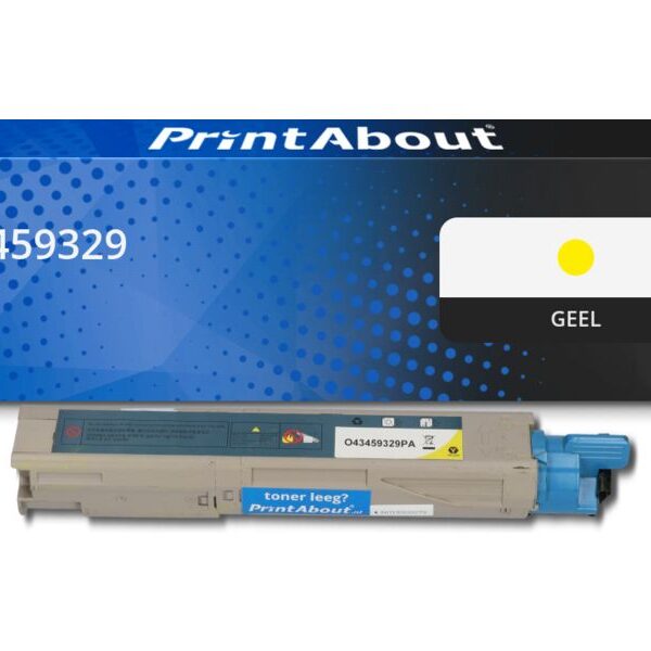 Huismerk OKI 43459329 Toner Geel