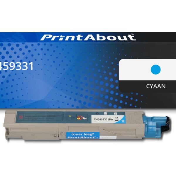 Huismerk OKI 43459331 Toner Cyaan