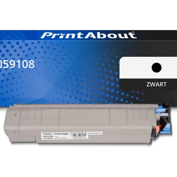 Huismerk OKI 44059108 Toner Zwart