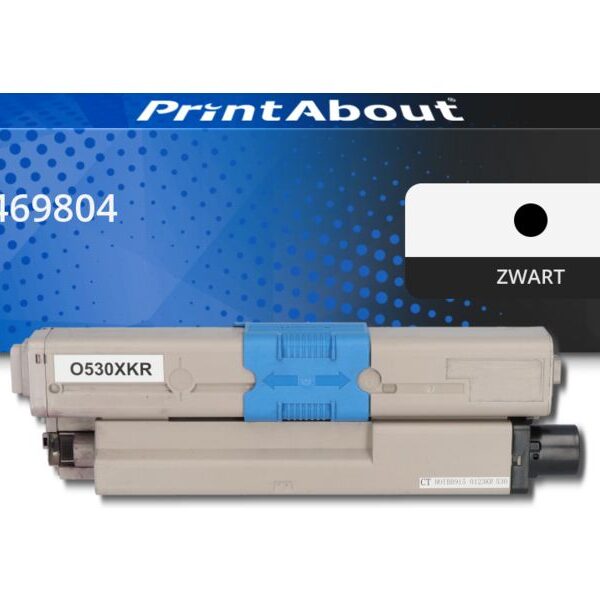 Huismerk OKI 44469804 Toner Zwart