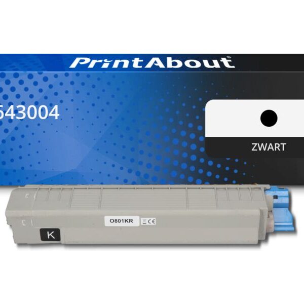 Huismerk OKI 44643004 Toner Zwart