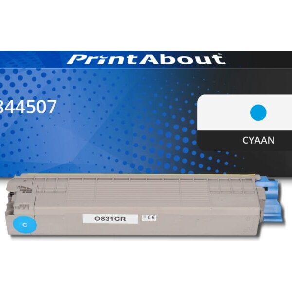 Huismerk OKI 44844507 Toner Cyaan