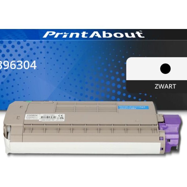 Huismerk OKI 45396304 Toner Zwart