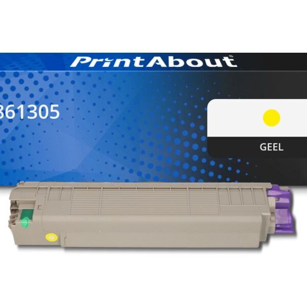 Huismerk OKI 46861305 Toner Geel
