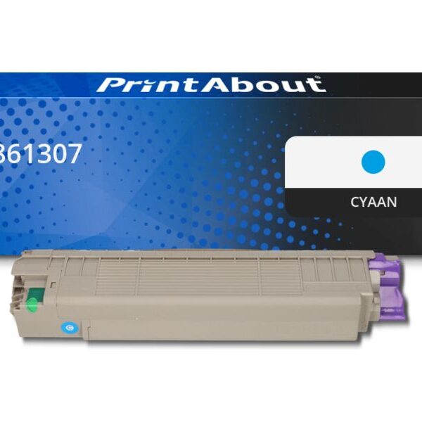 Huismerk OKI 46861307 Toner Cyaan