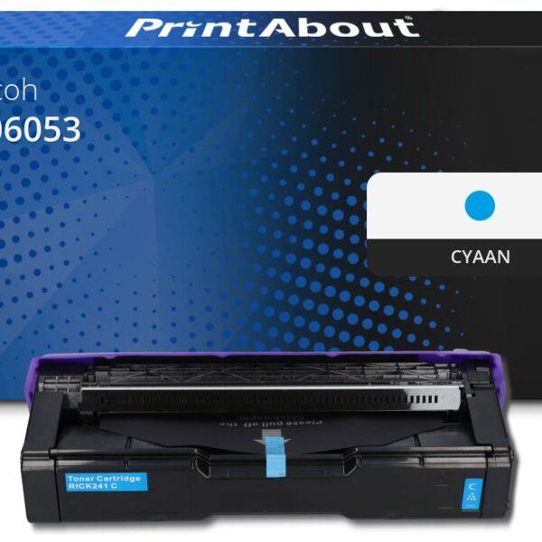 Huismerk Ricoh 406053 (406097) Toner Cyaan