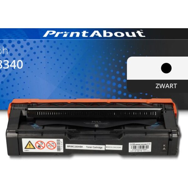 Huismerk Ricoh 408340 (C250 H) Toner Zwart