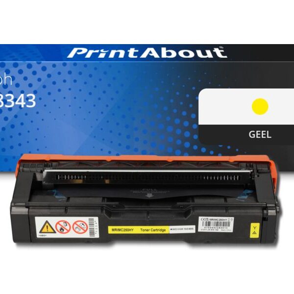 Huismerk Ricoh 408343 (C250 H) Toner Geel