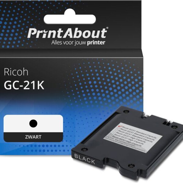 Huismerk Ricoh GC-21K (405532) Inktcartridge Zwart