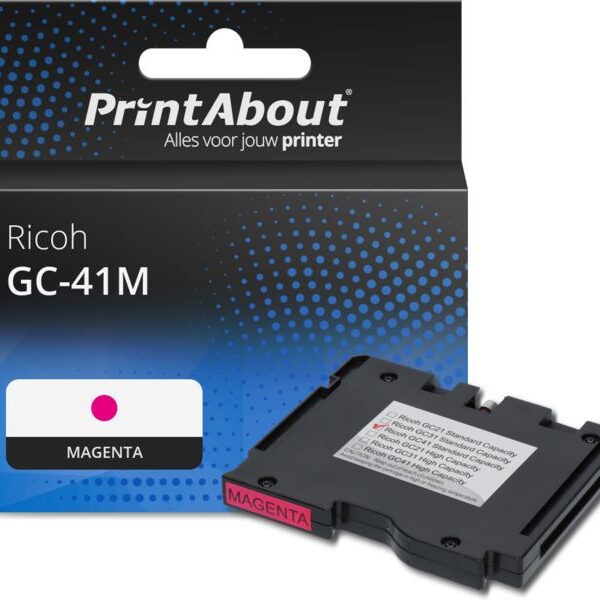 Huismerk Ricoh GC-41M (405763) Inktcartridge Magenta