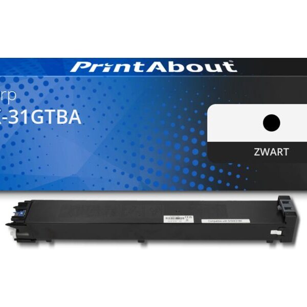 Huismerk Sharp MX-31GTBA Toner Zwart