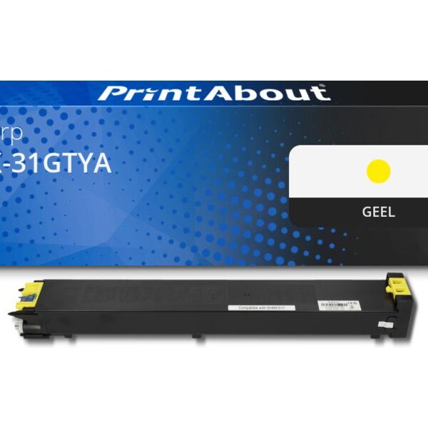 Huismerk Sharp MX-31GTYA Toner Geel