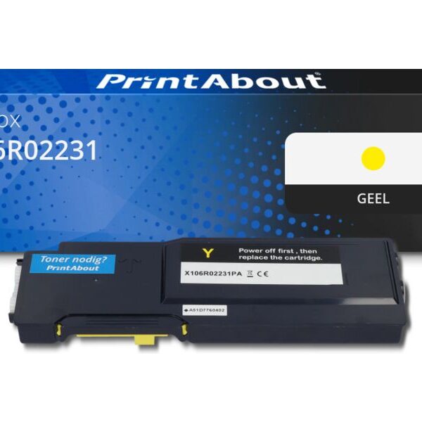 Huismerk Xerox 106R02231 Toner Geel