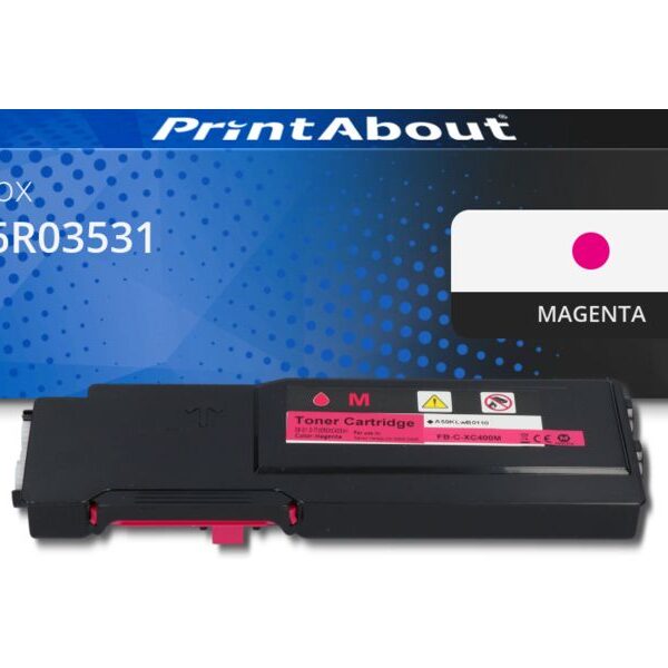 Huismerk Xerox 106R03531 Toner Magenta