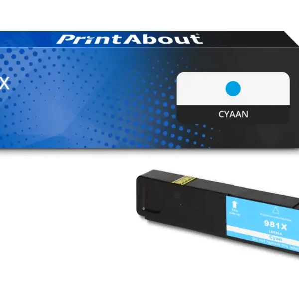 Huismerk HP 981X (L0R09A) Inktcartridge Cyaan Hoge capaciteit