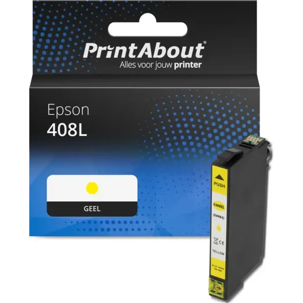 Huismerk Epson 408L (C13T09K44010) Inktcartridge Geel Hoge capaciteit
