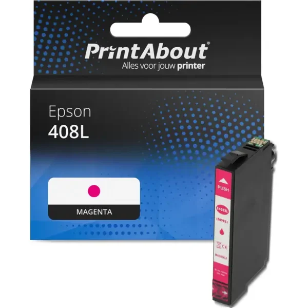 Huismerk Epson 408L (C13T09K34010) Inktcartridge Magenta Hoge capaciteit
