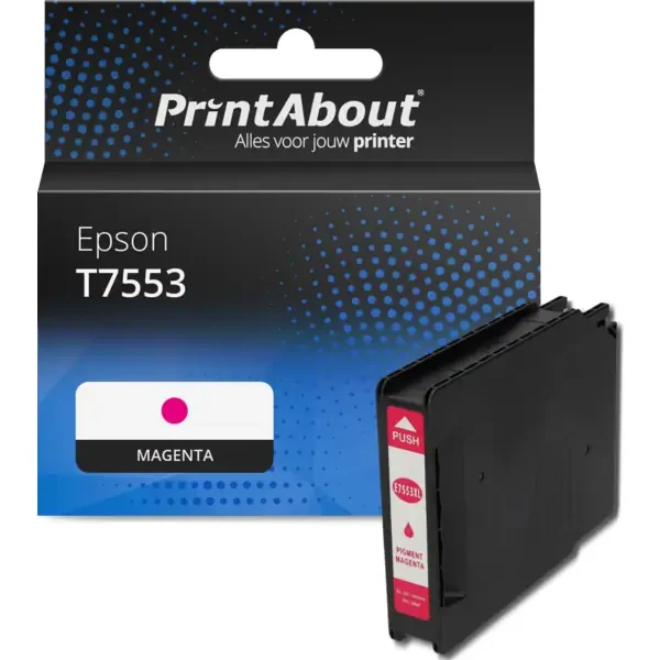Huismerk Epson T7553 Inktcartridge Magenta